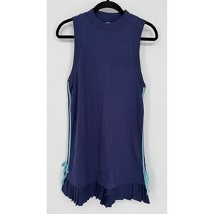 ANTHROPOLOGIE DAILY PRACTICE LAYER UP MINI DRESS BLUE NWT XXS SPORTY TENNIS GOLF